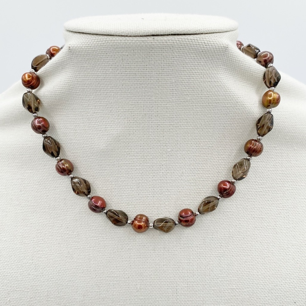 Brown Baroque Freshwater Pearl Necklace